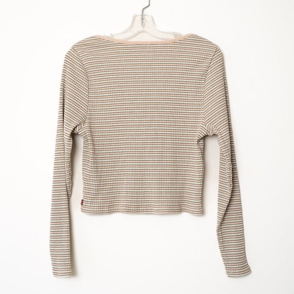 Levi's Snap Button Top Long Sleeve Striped Britt - Picture 4 of 12